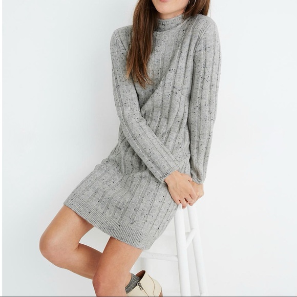 Madewell Donegal Rolled Mockneck Sweater D… - Picture 1 of 7